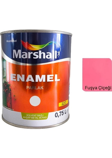 Enamel Sentetik Parlak Yağlı Boya 0.75 Lt Fuşya Çiçeği