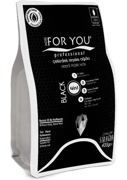 Çekirdek Maske Ağda Black 400 gr