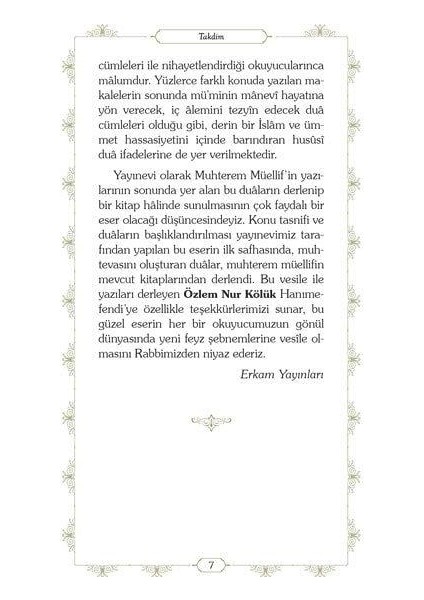 Gönül Bahçesinden Dualar modelleri
