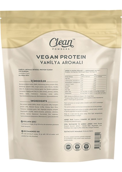 Vegan Protein 600 gr