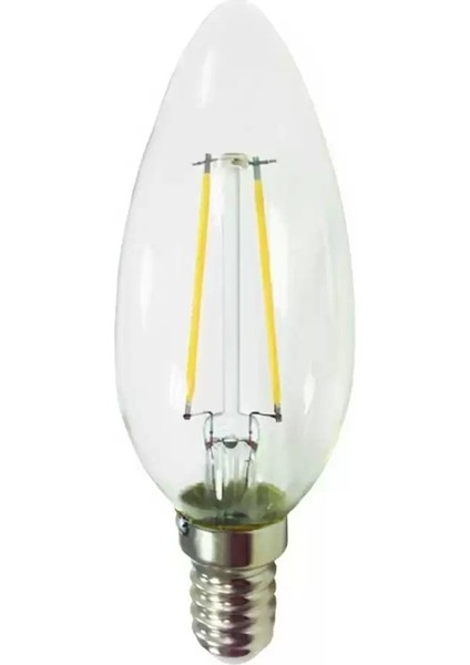 Global K2 KES499 4W E14 6500K Beyaz LED Flamanlı Buji Rustik Ampul