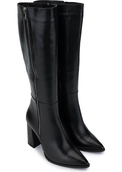 Kadın Deri Siyah Deri Klasik Çizme 33 N19 Bn Czm SK23/24 Sıyah Dr fiyatları