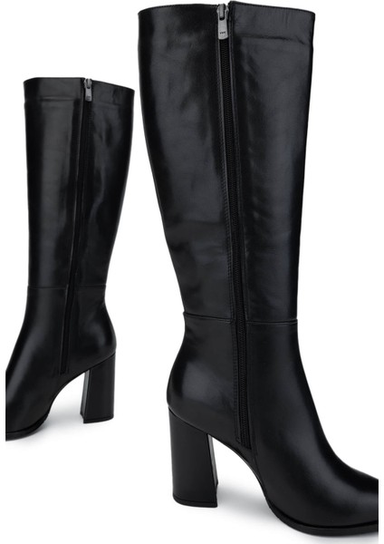 Kadın Deri Siyah Deri Klasik Çizme 33 N19 Bn Czm SK23/24 Sıyah Dr fırsatları