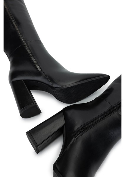 Kadın Deri Siyah Deri Klasik Çizme 33 N19 Bn Czm SK23/24 Sıyah Dr indirimleri