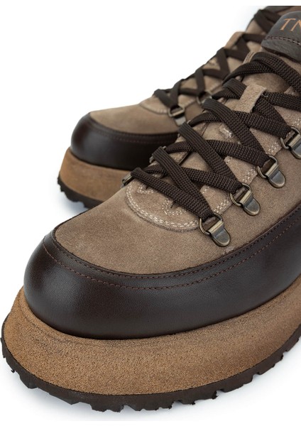 Erkek Deri Bej Süet Sneakers & Spor Ayakkabı 1068 1101 Erk Ayk SK24-25 Bej Suet/dr