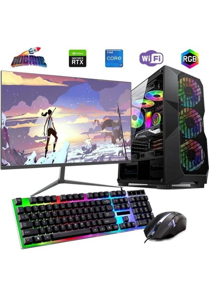 I7 12700F 32GB Ddr4 1tb M2 6gb RTX3050 27" 165Hz Mon. Oyun Bilgisayarı
