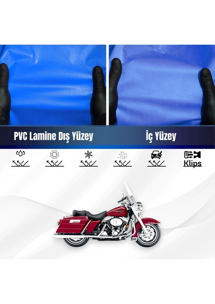 Harley Davidson Road King Special Motosiklet Brandası Su Geçirmez Branda Mavi Branda Motor Branda