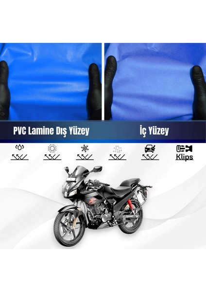 Hero Karizma Motosiklet Brandası Su Geçirmez Branda Mavi Branda Motor Branda