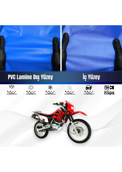 Lifan LF200GY-2 Motosiklet Brandası Su Geçirmez Branda Mavi Branda Motor Branda