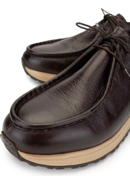 Erkek Deri Koyu Kahve Casual Ayakkabı 537 3435 Erk Ayk Y24 Koyu Kahve modelleri