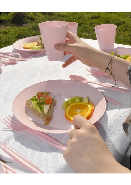 Saban Piknik Seti Kare Pembe 31 Parça modelleri