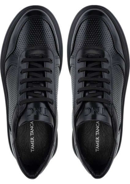 Erkek Deri Siyah Deri Sneakers & Spor Ayakkabı 698 1139-1 Erk Ayk SK24-25 Sıyah Dr indirimleri