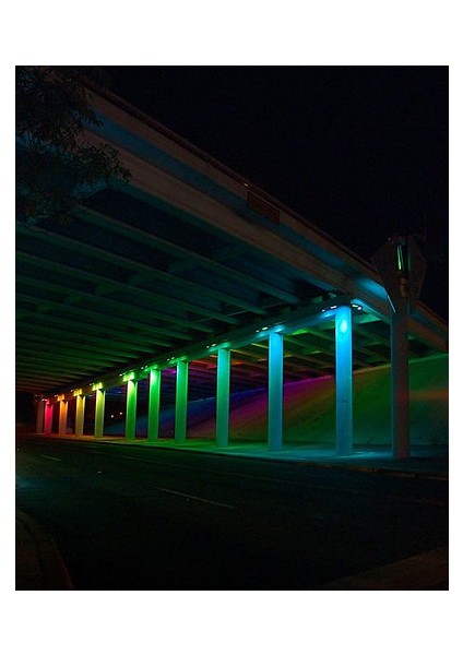 20 cm Renkli Wallwasher LED Bina Dış Duvar Aydınlatma Rgb modelleri