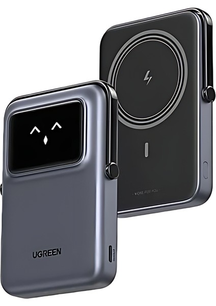 Uno Magsafe Wireless 10.000 mAh 20W Hızlı Şarj Mini Powerbank, Siyah - 45327