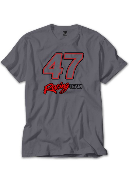 Moto 47 Racing Team Gri Tişört