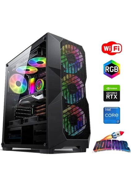 I7 12700F 16GB Ddr4 480SSD 6gb RTX3050 Oyun Bilgisayarı