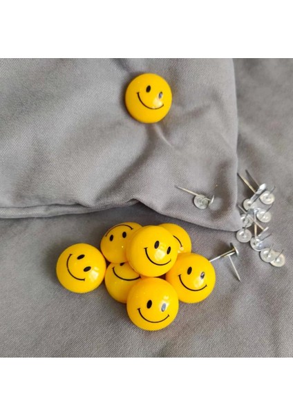 6 Adet Emoji Gülen Surat Desen Yorgan Kılıfı Tutucu Sabitleyici Yastık Nevresim Örtü Düzenleyici