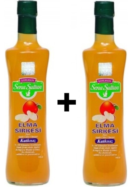 Katkısız Elma Sirkesi 500 gr 2 Adet