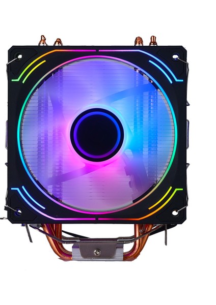 FROZEN-II 1X12CM AUTO RAİNBOW FANLI KULE FAN AMD INTEL UYUMLU İŞLEMCİ SOĞUTUCUSU fırsatları