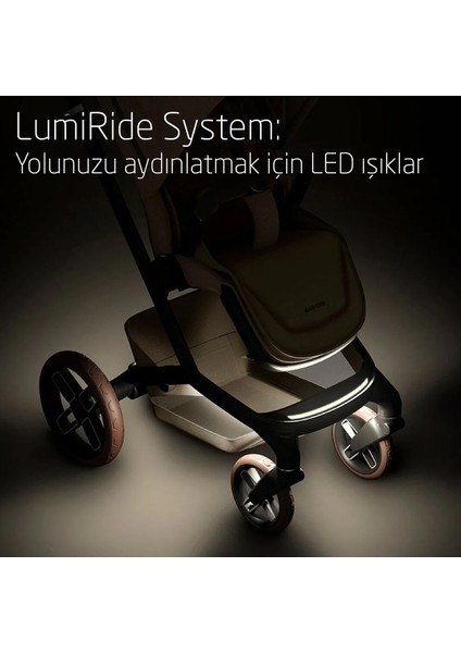 Fame Portbebeli LED Işıklı Entegre Telefon Şarj Üniteli Premium Bebek Arabası Twillic Truffle indirimleri