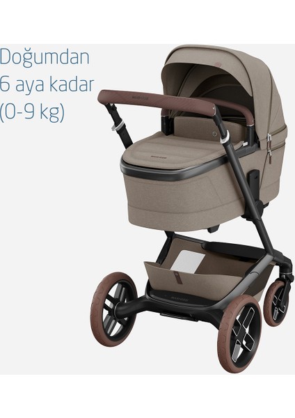 Fame Portbebeli LED Işıklı Entegre Telefon Şarj Üniteli Premium Bebek Arabası Twillic Truffle