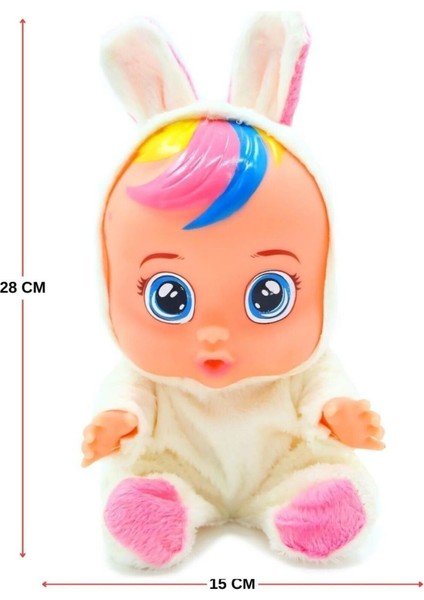 Mavi Beyaz ve Pembe Renk Ağlayan ve Konuşan Et Bebek