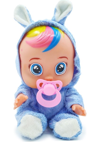Mavi Beyaz ve Pembe Renk Ağlayan ve Konuşan Et Bebek