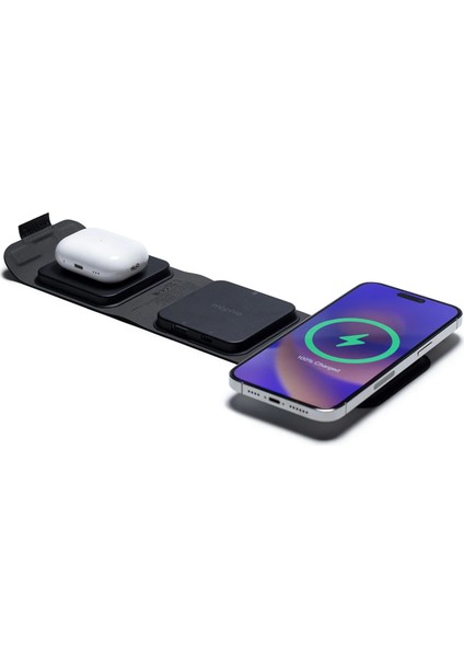 Mophıe 3in1 Seyahat Kablosuz Şarj Standı 3ow Adaptör Dahil