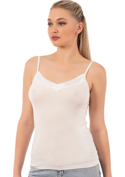 5'li Paket Saten İp Askılı Kadın Atlet 2040 modelleri