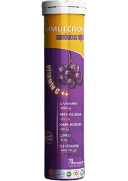 Immuferon Sambucus Nigra 20 Efervesan Tablet modelleri