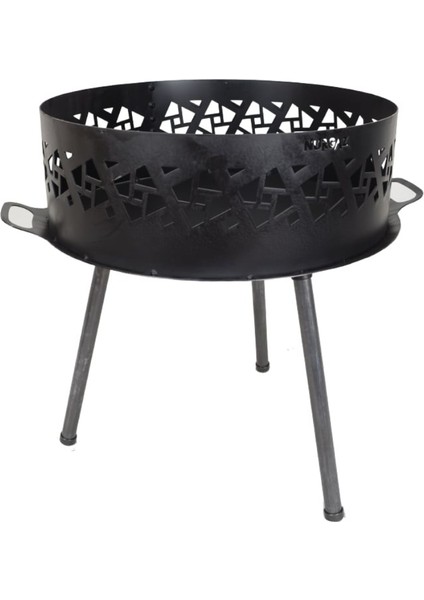 Meriç Ateş Kovası Şömine Maşa Barbekü ve Yelpaze Seti