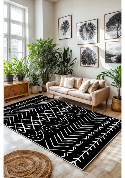 Konspet Tasarım Dijital Baskılı Dot Taban Salon-Mutfak-Yatak Odası Halısı