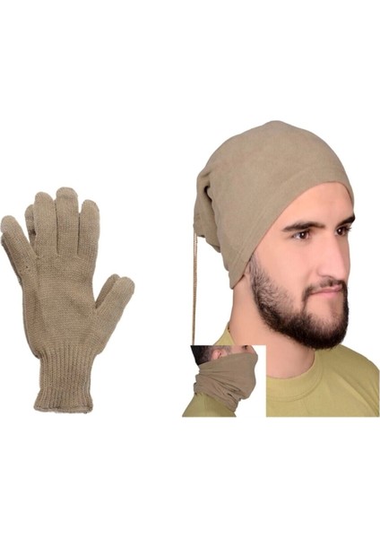Kışlık Askeri Termal Içlik Boyunluk Eldiven Seti