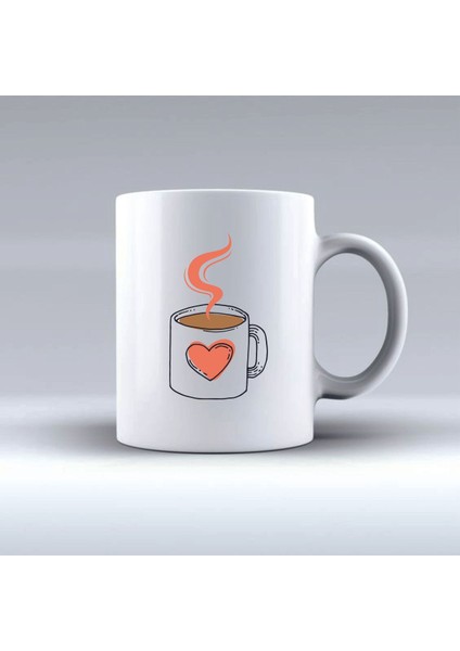 Coffee Day Resimli Çift Taraflı Kişiye Özel Isim Yazılı Seramik Kupa Bardak fiyatları
