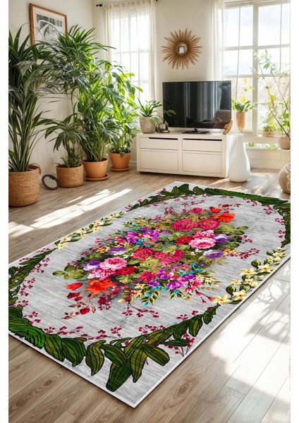 Eco Touch Süngersiz Konspet Tasarım Dijital Baskılı Salon Halısı Mutfak Halısı