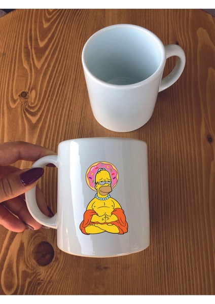 Simpsonlar Resim Baskılı Seramik Kupa Bardak