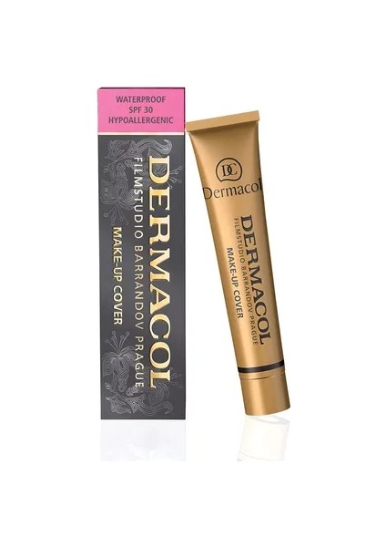 Make Up Fondöten 213 Uzun Süre Kalıcı, Tam Kapatıcı Likit Fondöten Spf 30 Dermacol fondöten, su geçirmez fondöten, yüksek kapatıcılık makyaj, uzun süre kalıcı fondöten,dövme kapatıcı fondöten