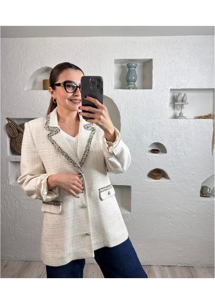 Şeritli Blazer Ceket 51161