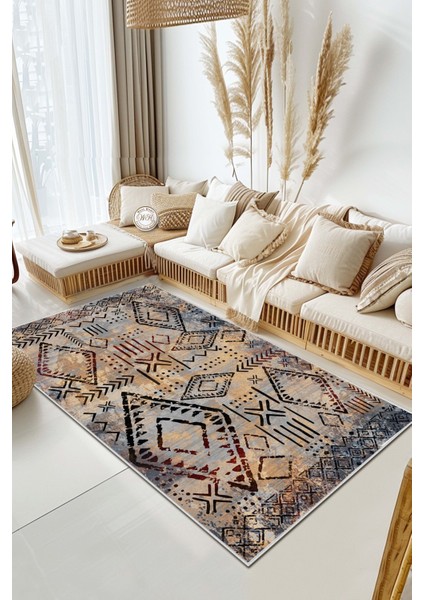 Eco Touch Süngersiz Konspet Tasarım Dijital Baskılı Salon Halısı Mutfak Halısı