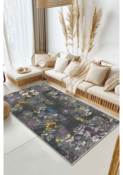 Konspet Tasarım Dijital Baskılı Dot Taban Salon-Mutfak-Yatak Odası Halısı