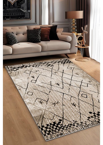 Konspet Tasarım Dijital Baskılı Dot Taban Salon-Mutfak-Yatak Odası Halısı