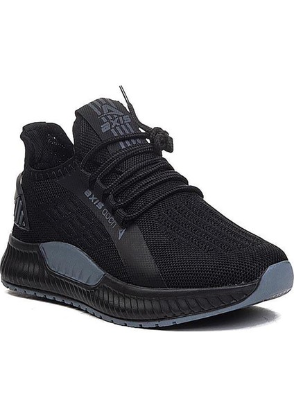 Axs Siyah Triko Erkek Sneaker Spor Ayakkabı