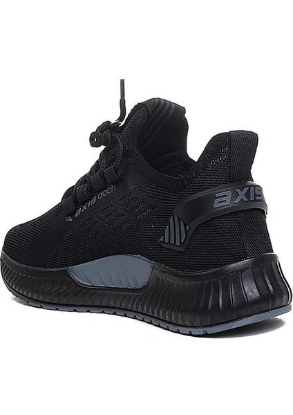 Axs Siyah Triko Erkek Sneaker Spor Ayakkabı