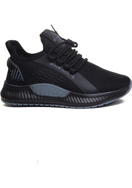 Axs Siyah Triko Erkek Sneaker Spor Ayakkabı