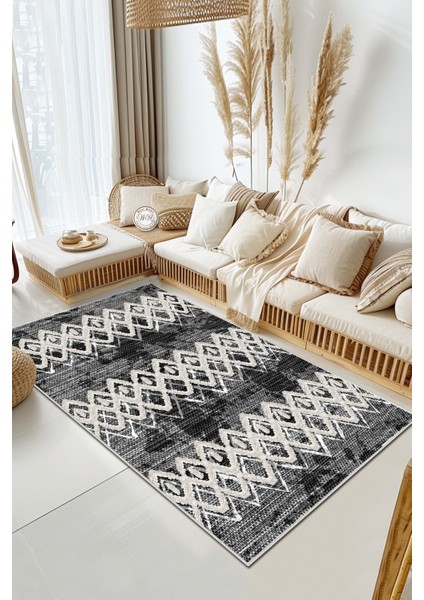 Konspet Tasarım Dijital Baskılı Dot Taban Salon-Mutfak-Yatak Odası Halısı