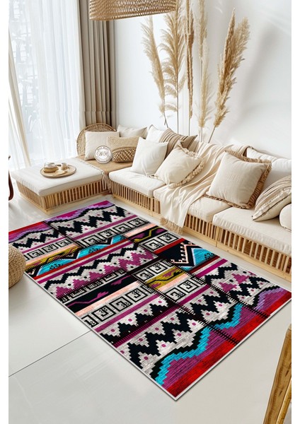 Konspet Tasarım Dijital Baskılı Dot Taban Salon-Mutfak-Yatak Odası Halısı