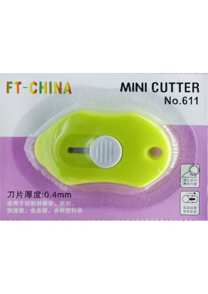 Powermaster PM-24786 Çelik Bıçaklı Mini Tekli Falçata Maket Bıçağı