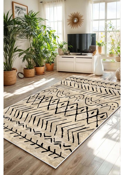 Konspet Tasarım Dijital Baskılı Dot Taban Salon-Mutfak-Yatak Odası Halısı