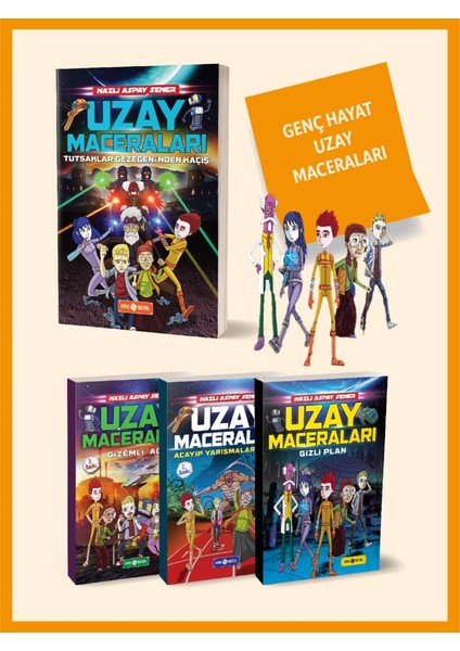 Uzay Maceraları - 5 Kitap Set -Nazlı Aspay Şener