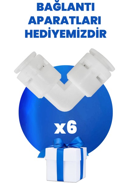 H-Max Kapalı Kasa Su Arıtma Cihazı Filtresi Inline 3lü Filtre Seti
